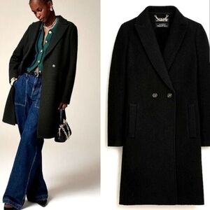J. Crew Daphne Topcoat Italian Boiled Wool Sz 8